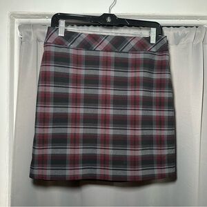 Ann Taylor Loft Petites Dark Academia Women's Preppy Plaid Skirt Size 6P